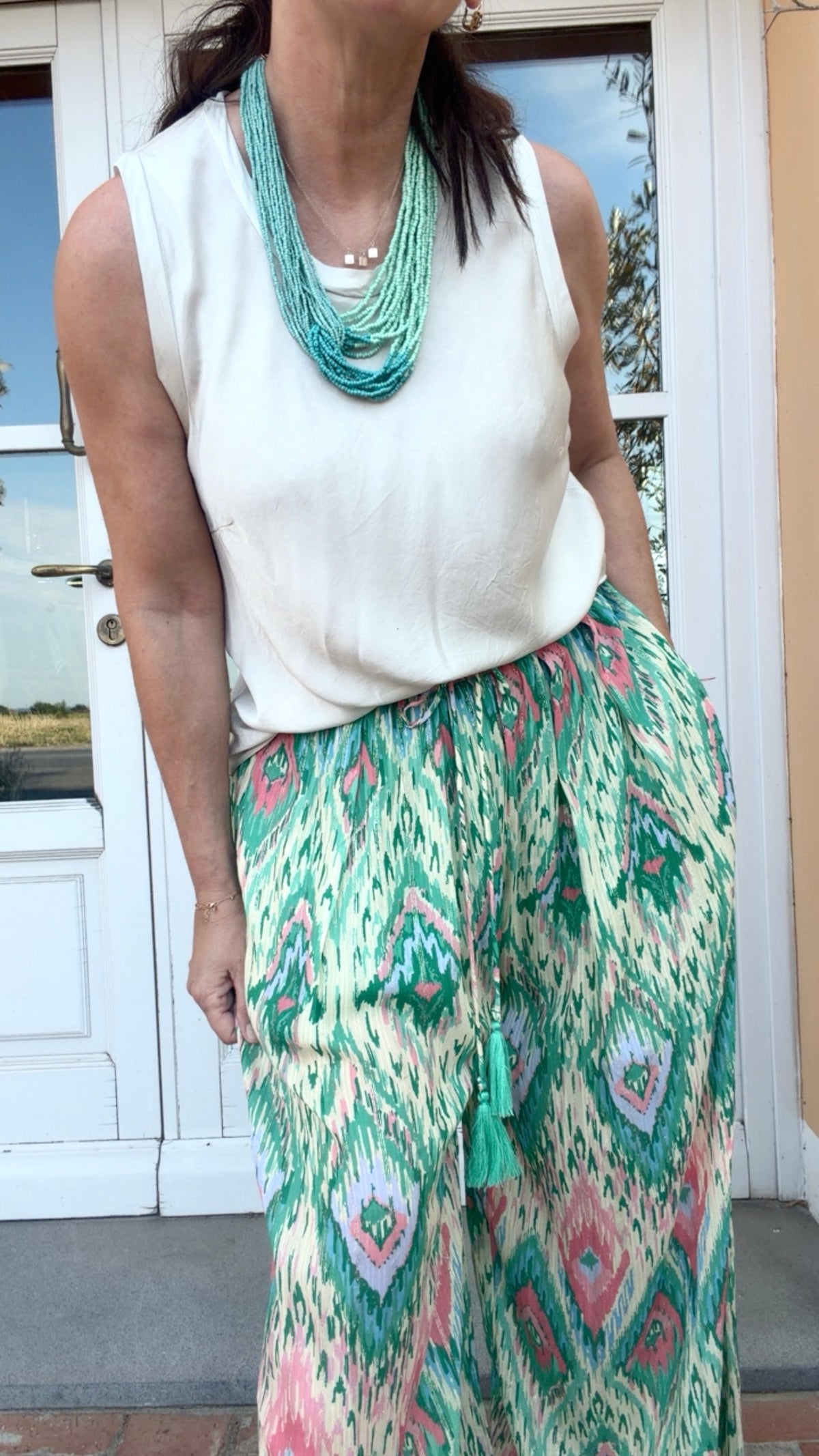 Top Satin Avorio