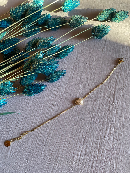 Bracciale cuore gold