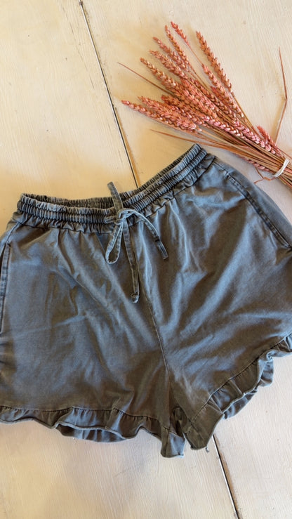 Pantaloncino Simon grey delavè