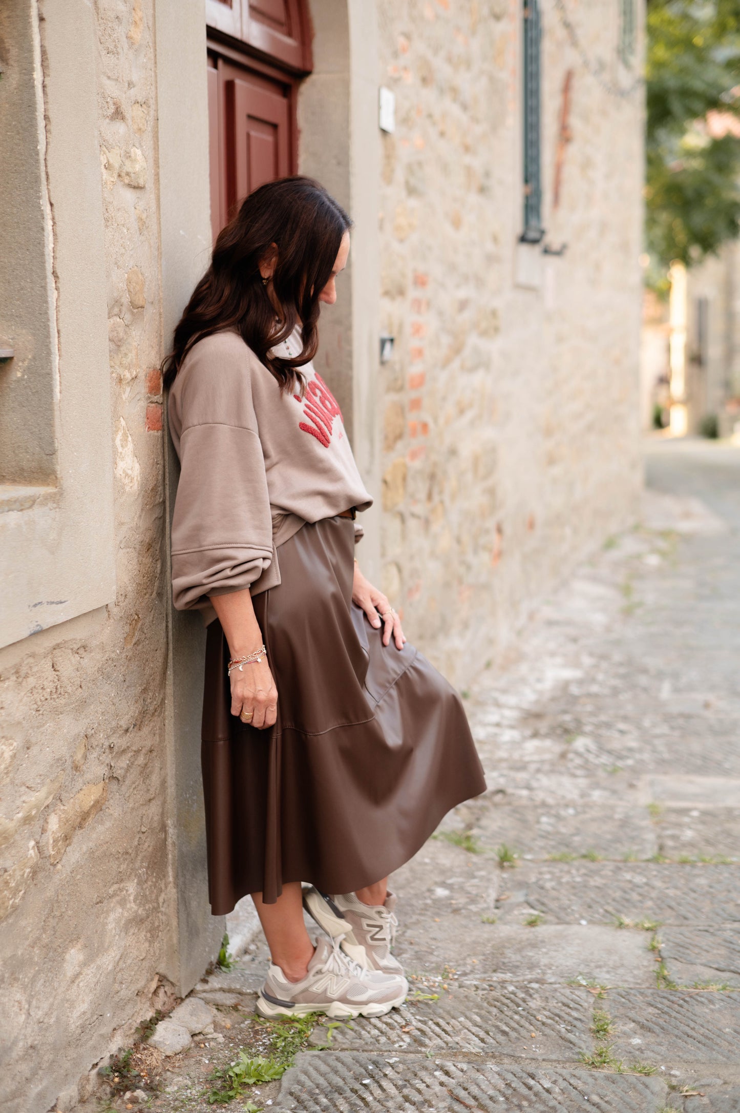Felpa Vintage tortora