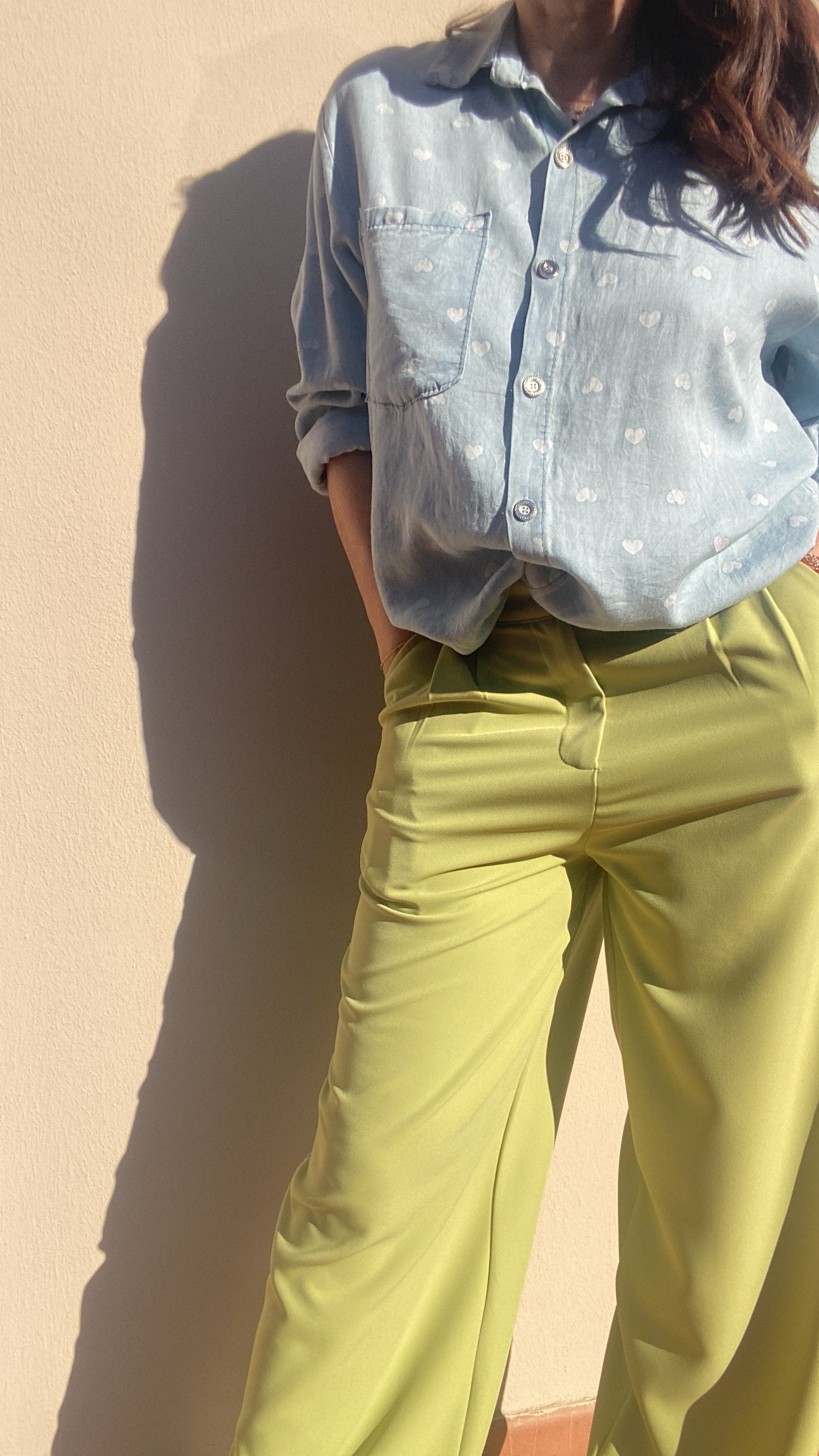 Pantalone Jolie verde pistacchio