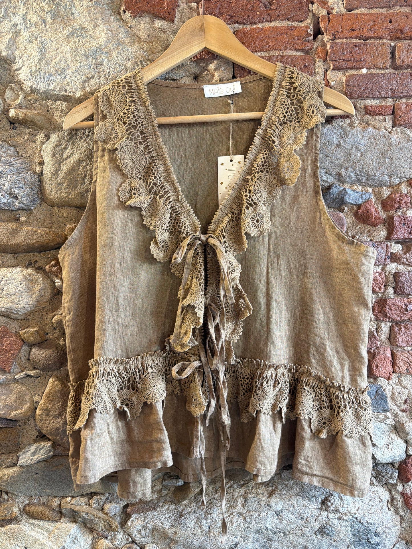 Gilet Monique caramel