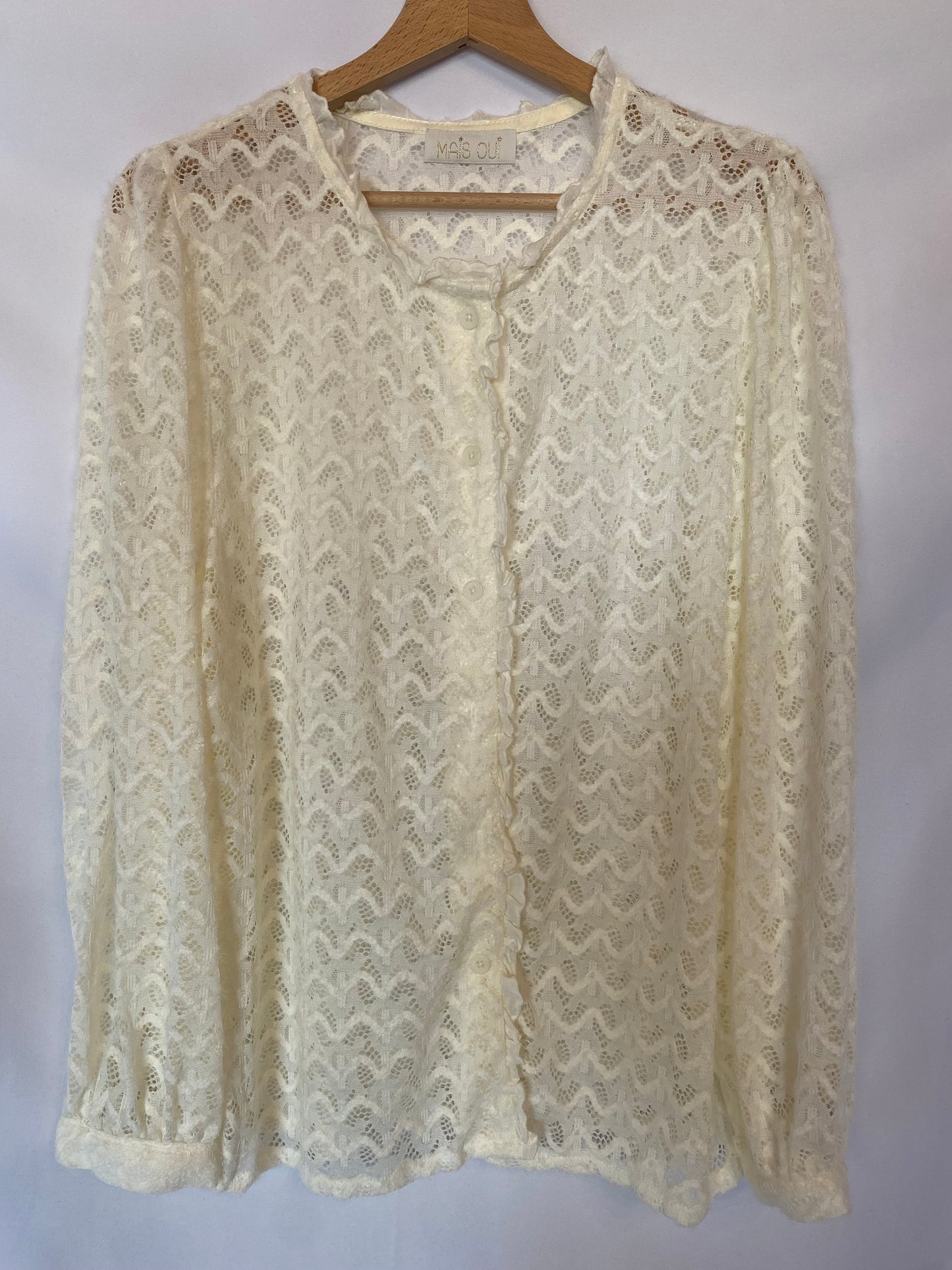 Maglia Dafne pizzo milk