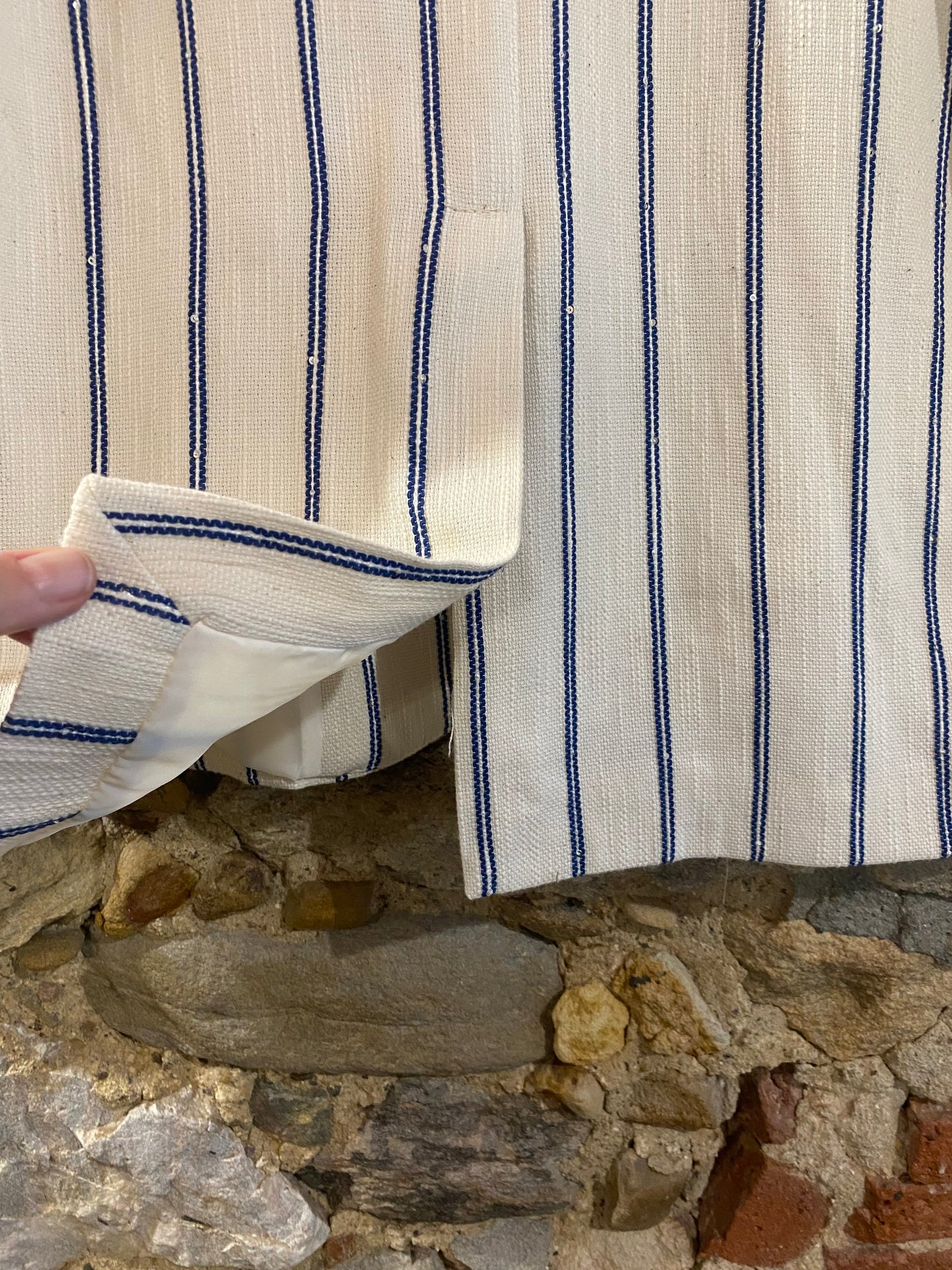 Giacca Nora white blu