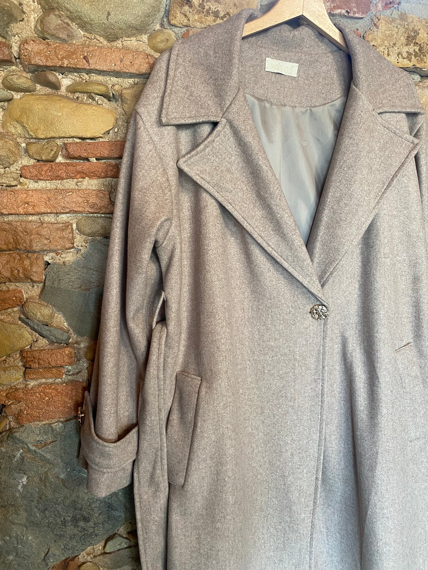 Cappotto Brigitte cipria