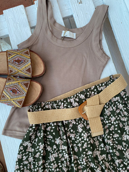 Ciabatta Clothè camel