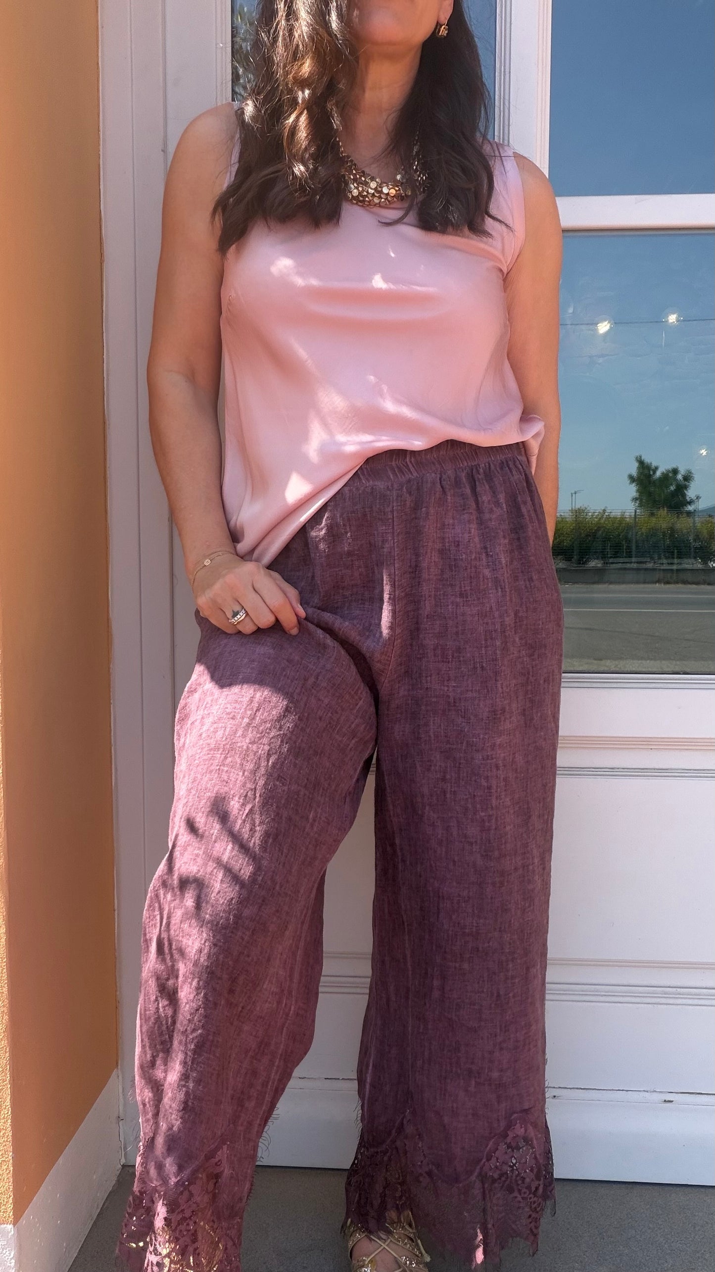 Pantalone Dustin prugna