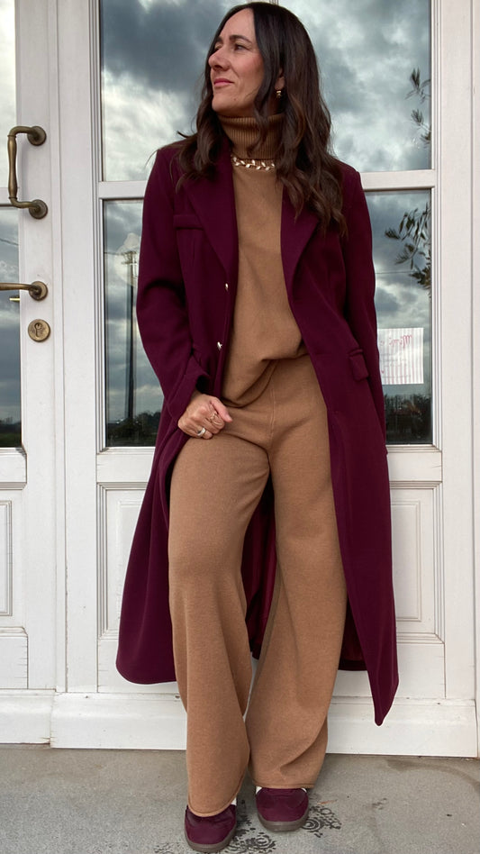 Cappotto Daisy prune