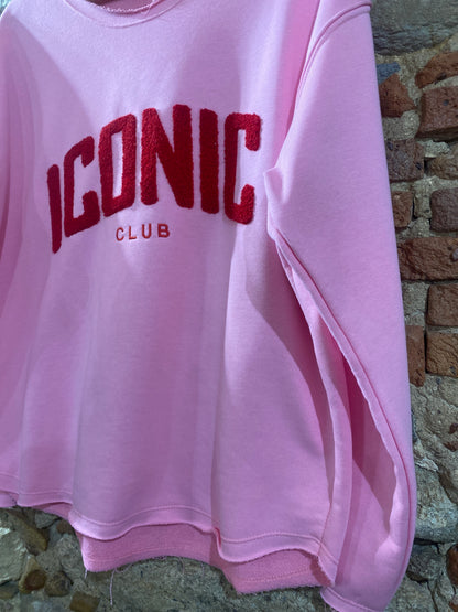 Felpa Iconic club rosa bubble
