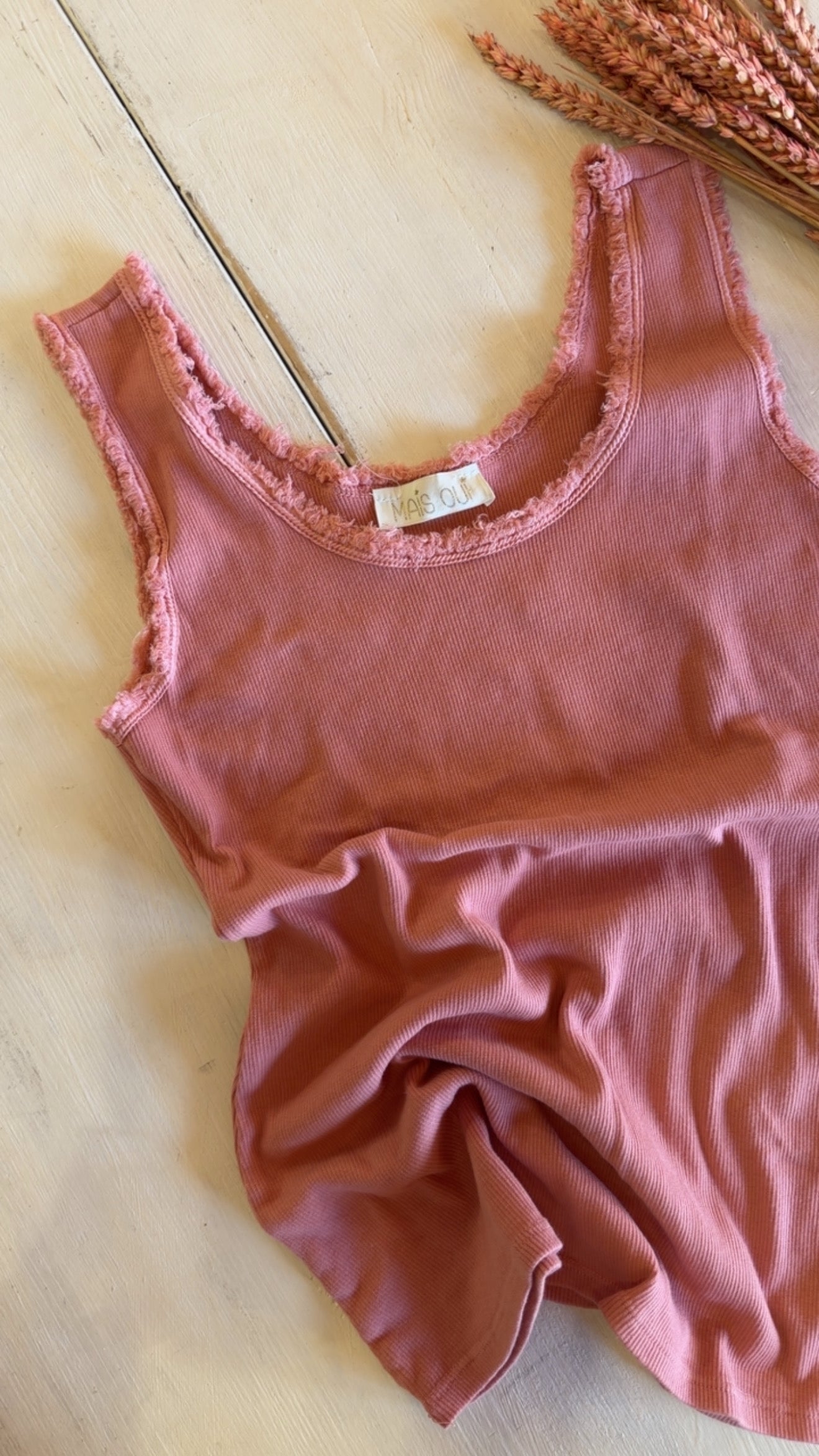 Canotta Fluffy Vintage Rose