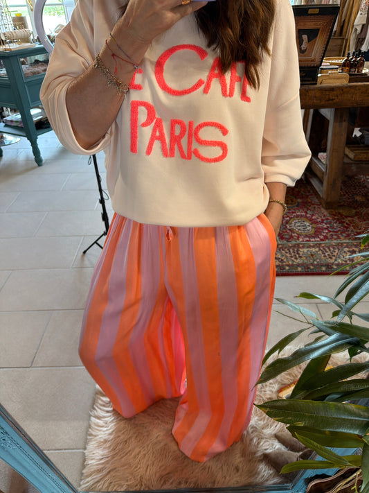 Pantalone Summer orange rose