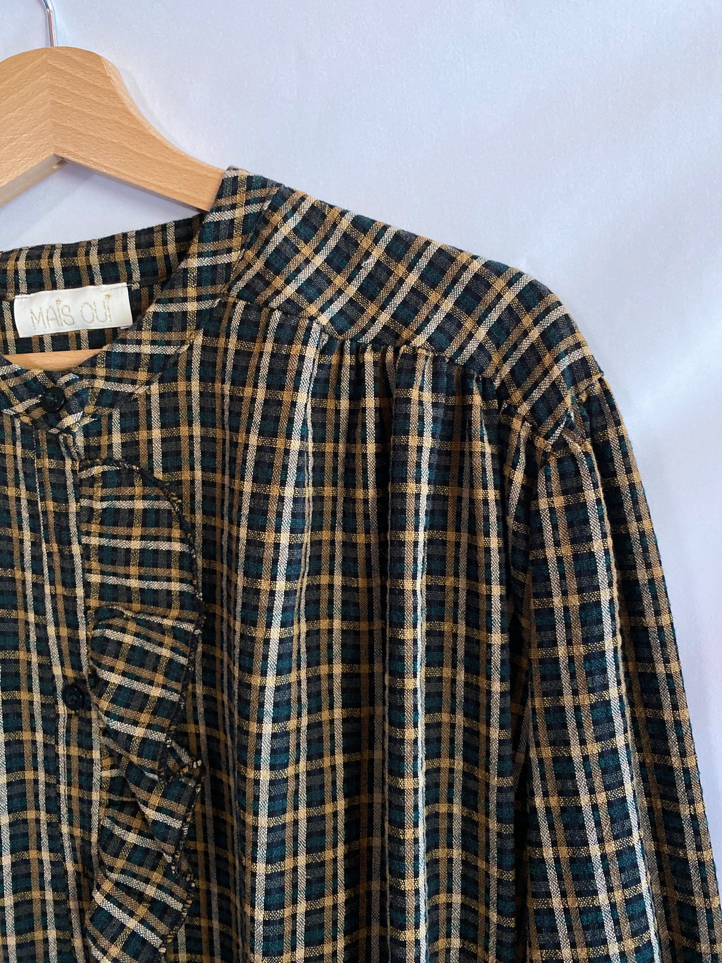 Camicia Country check verde