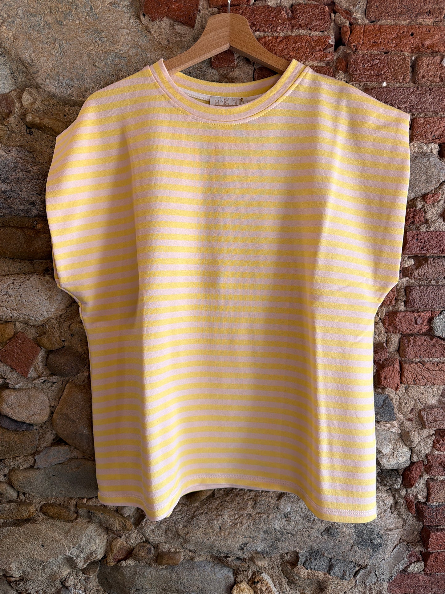 T-shirt Enora riga cipria- Lemon mais oui