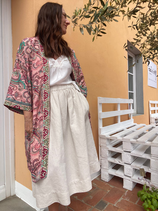 Kimono India Old Rose