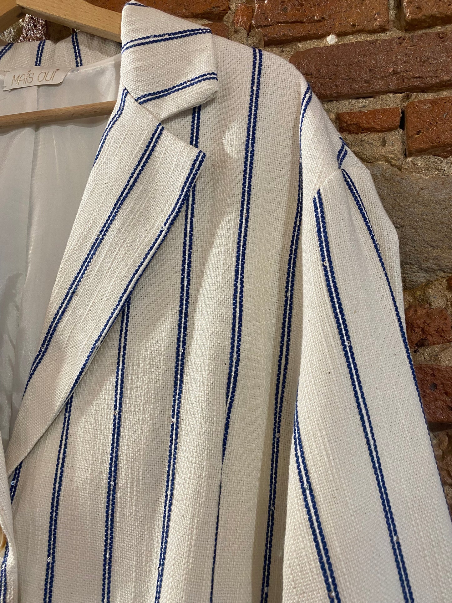 Giacca Nora white blu