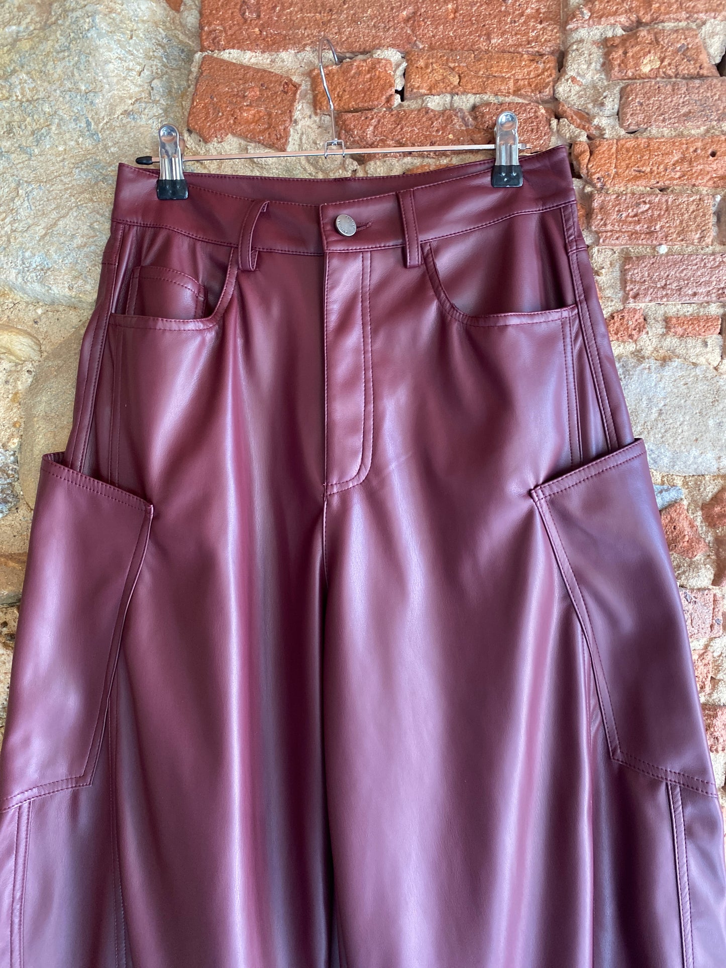 Pantalone Cargo burgundy
