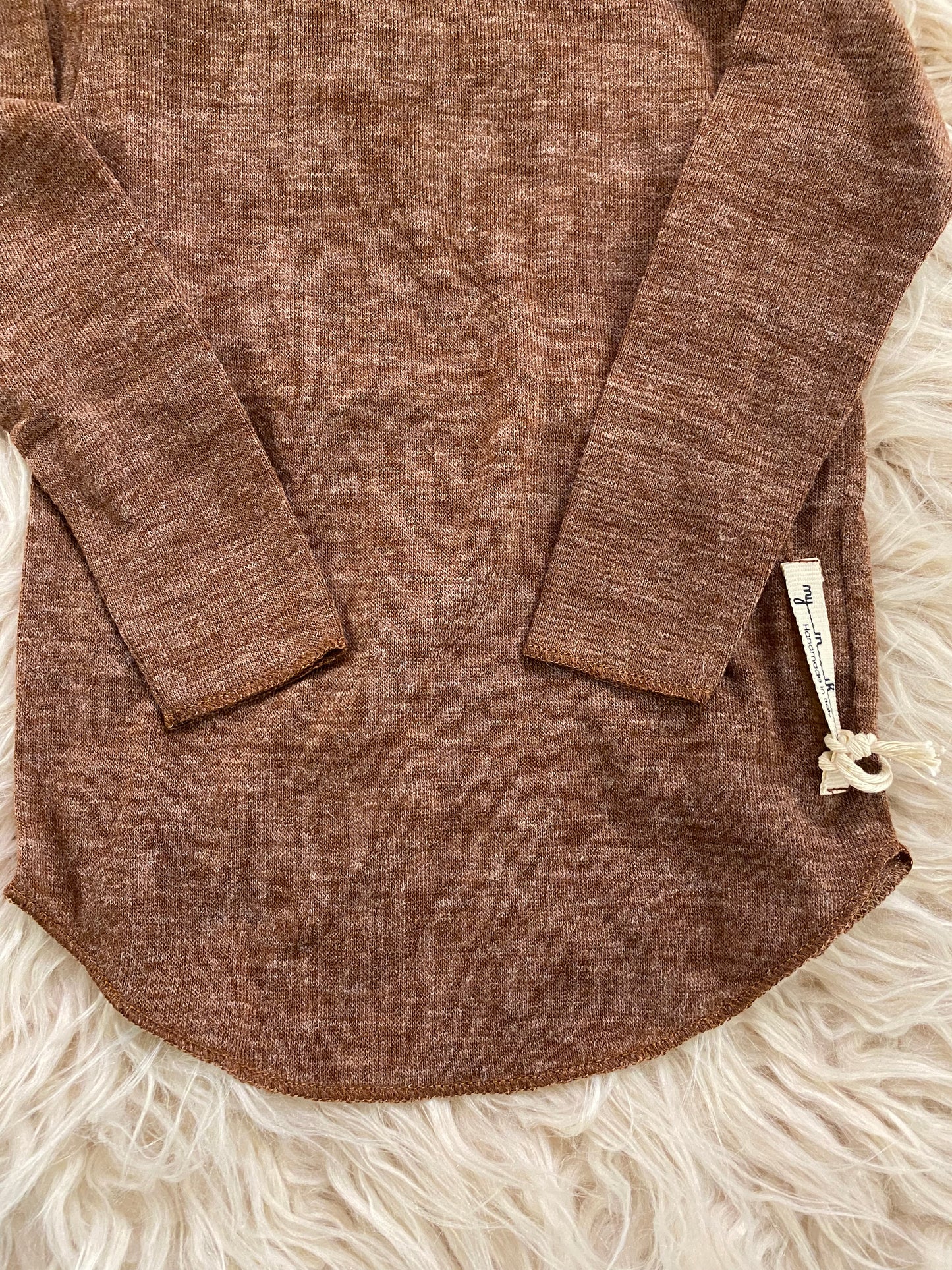 Maglia in viscosa colore ruggine