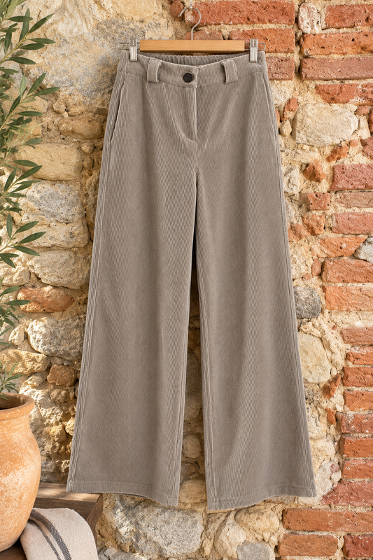 Pantalone Flow tortora