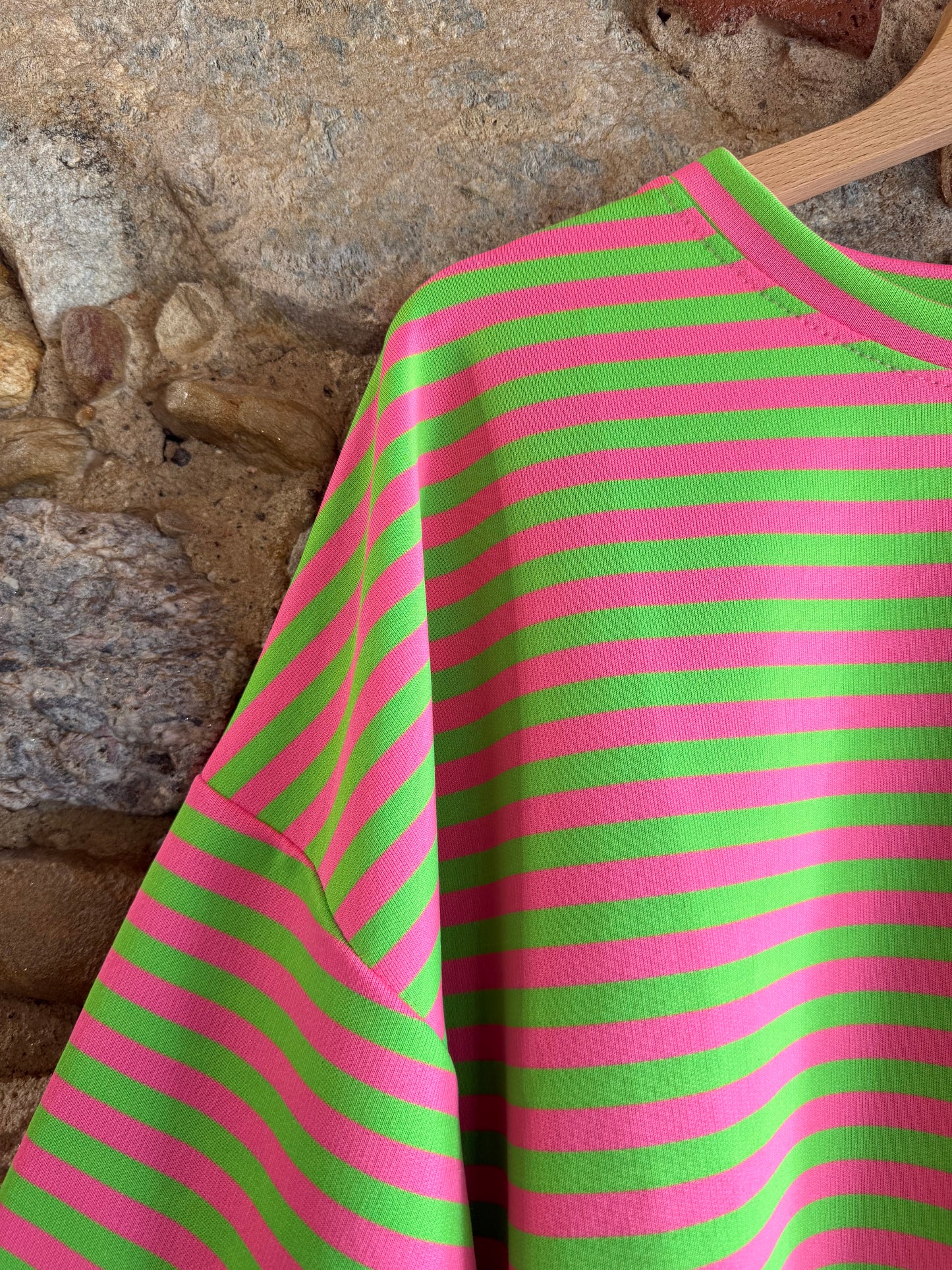 T-shirt Polly rosa bubble verde mela