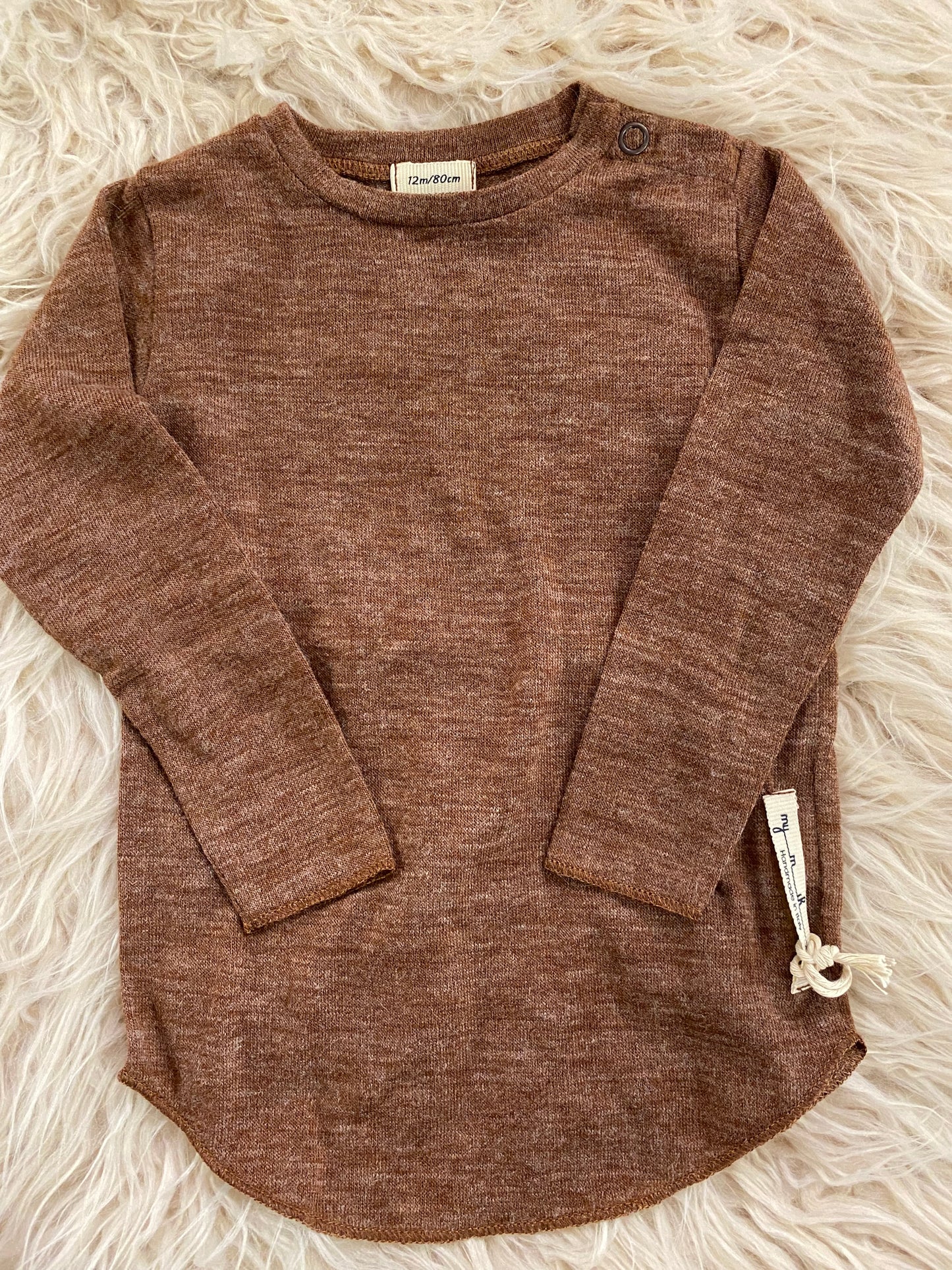 Maglia in viscosa colore ruggine