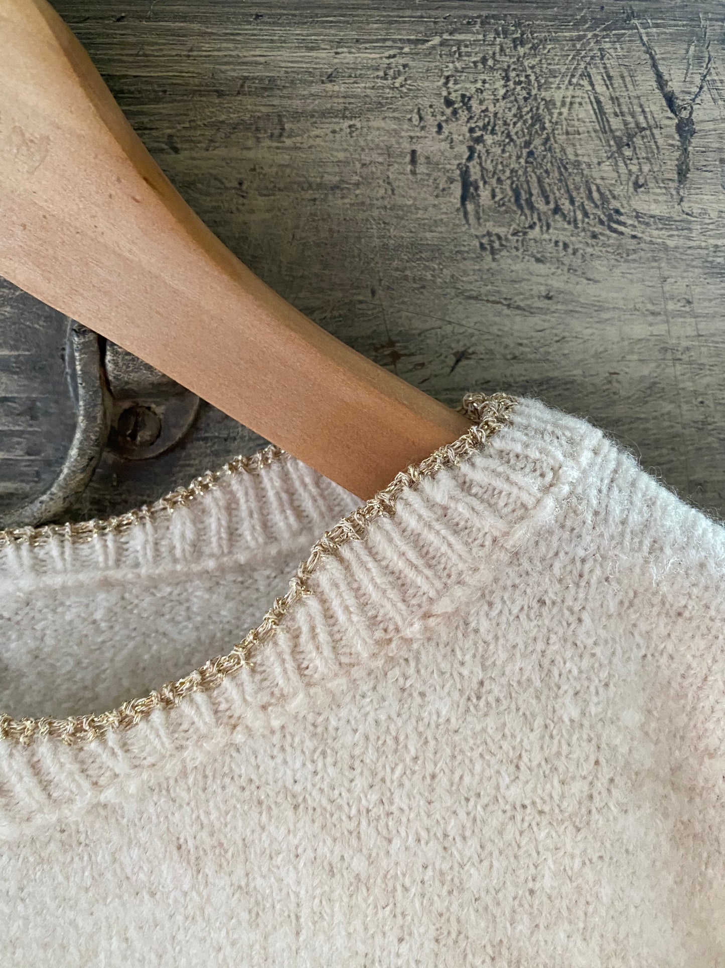 Maglione Anya latte e gold