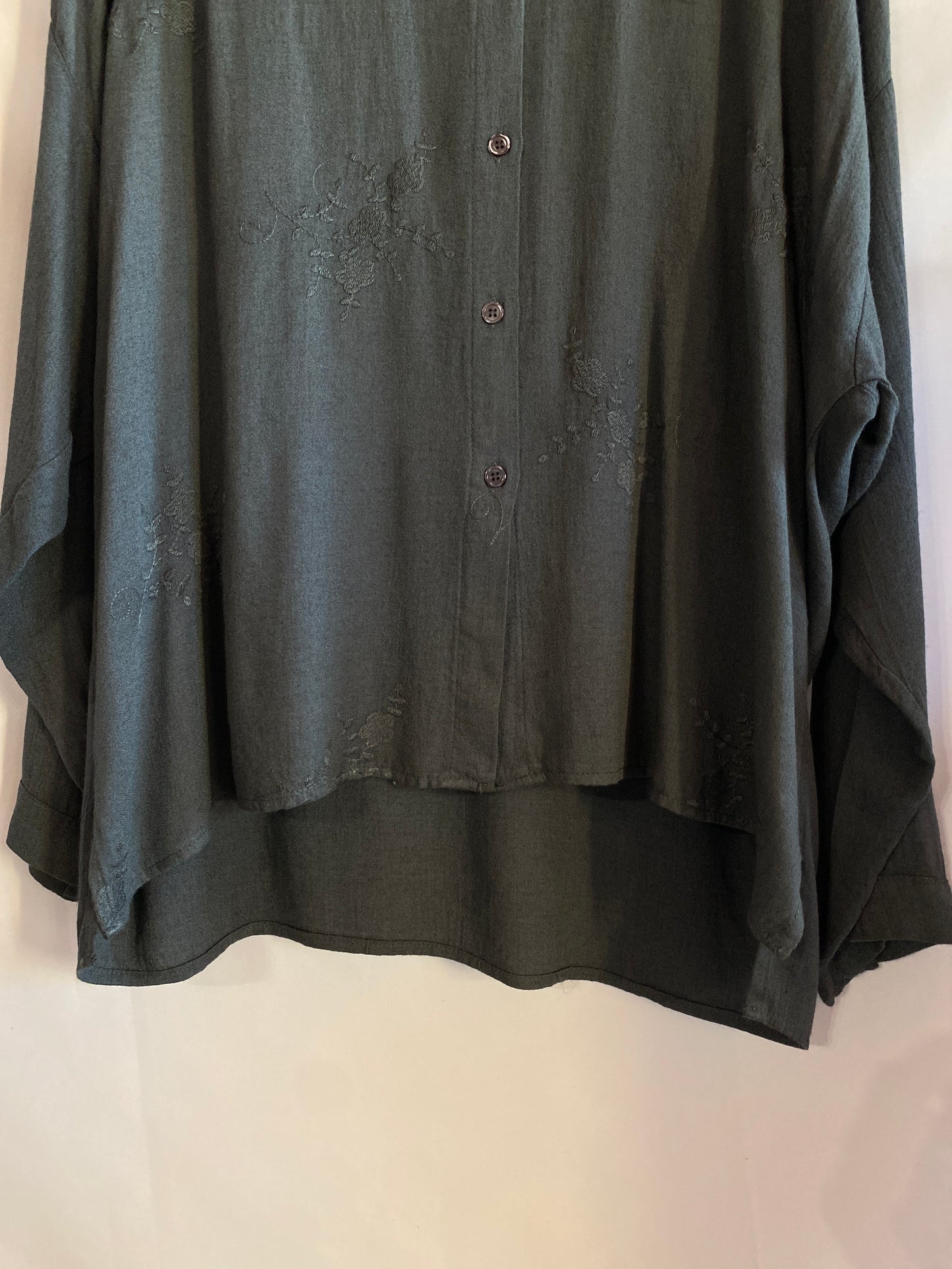 Camicia Flora piombo