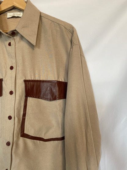 Camicia Cow sabbia