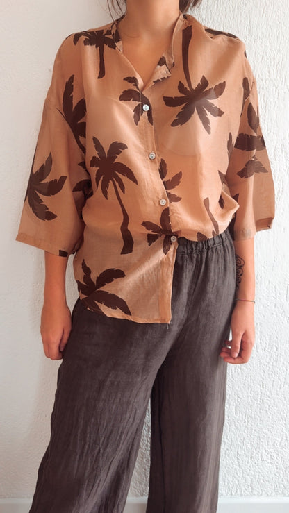 Camicia Palmita Choco