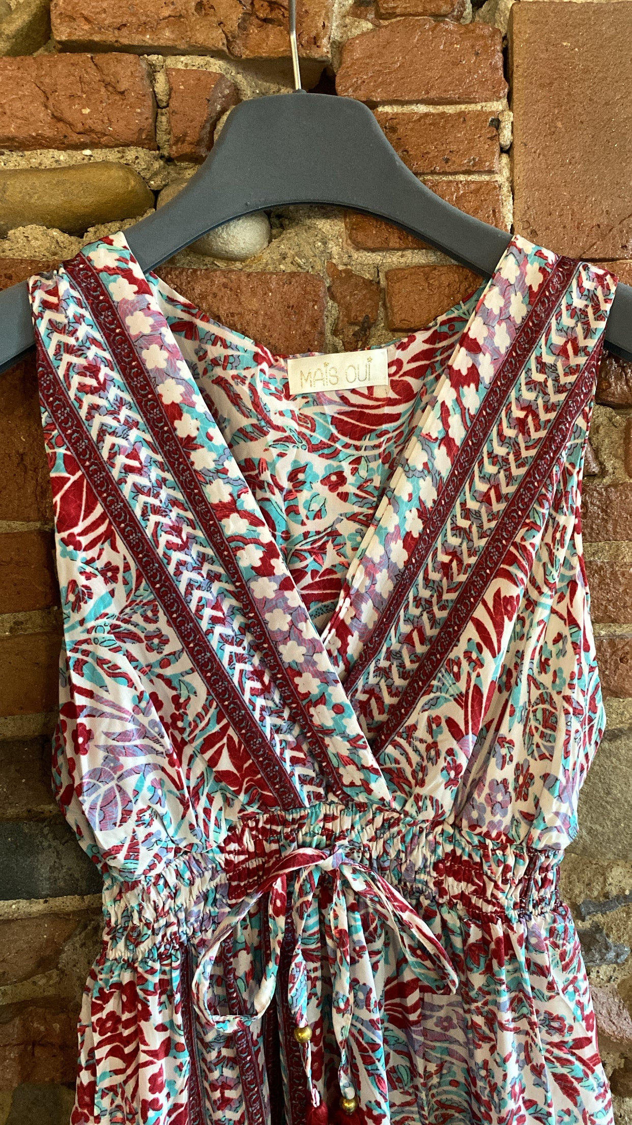 Abito Amarea multicolor rosso