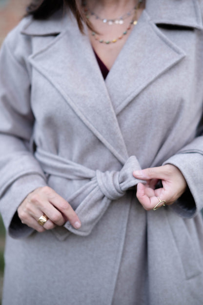 Cappotto Brigitte cipria