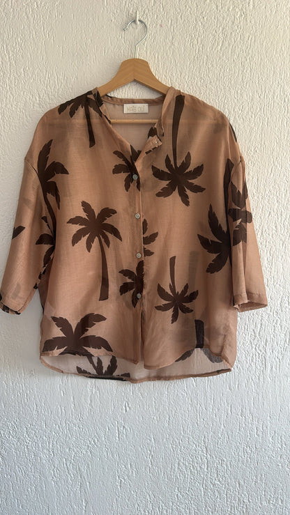 Camicia Palmita Choco