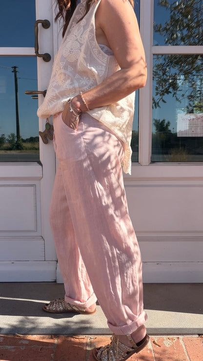 Pantalone Philip Lino Rosa