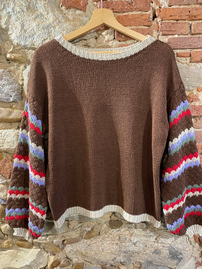 Maglia Folk choco
