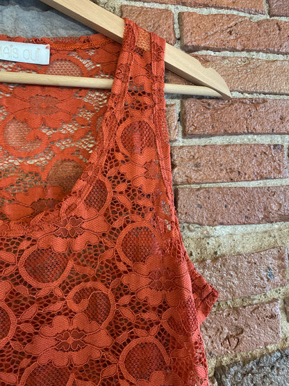 Canotta Macrame’ orange