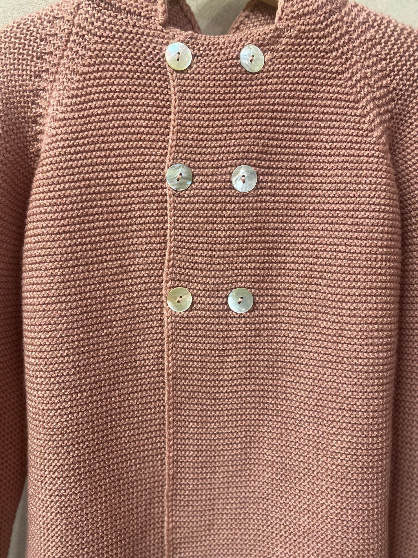 Cappottino Philippe Lana merino colore rosa antico