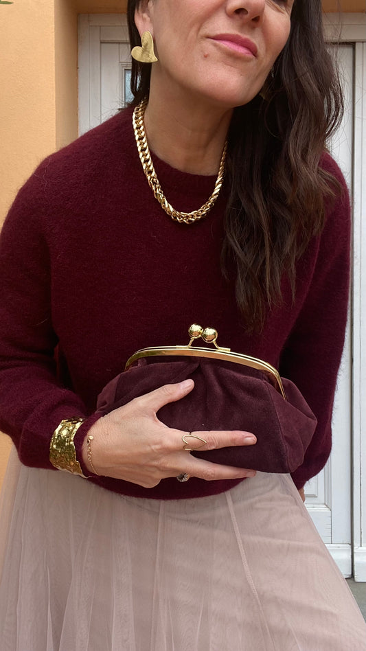 Clutch Ambrosia burgundy