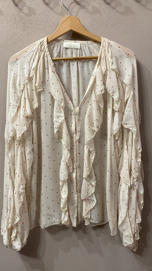 Camicia Elisa pois lampone