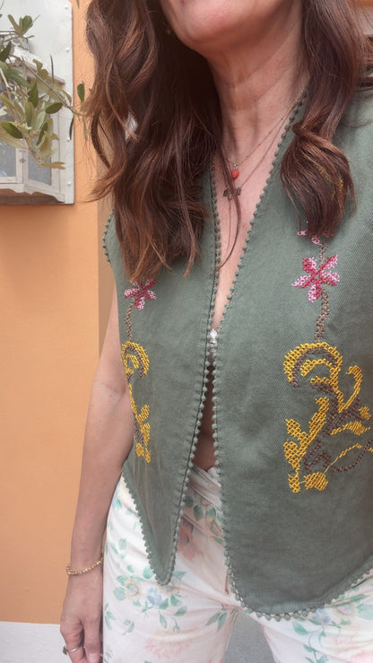 Gilet Luby green