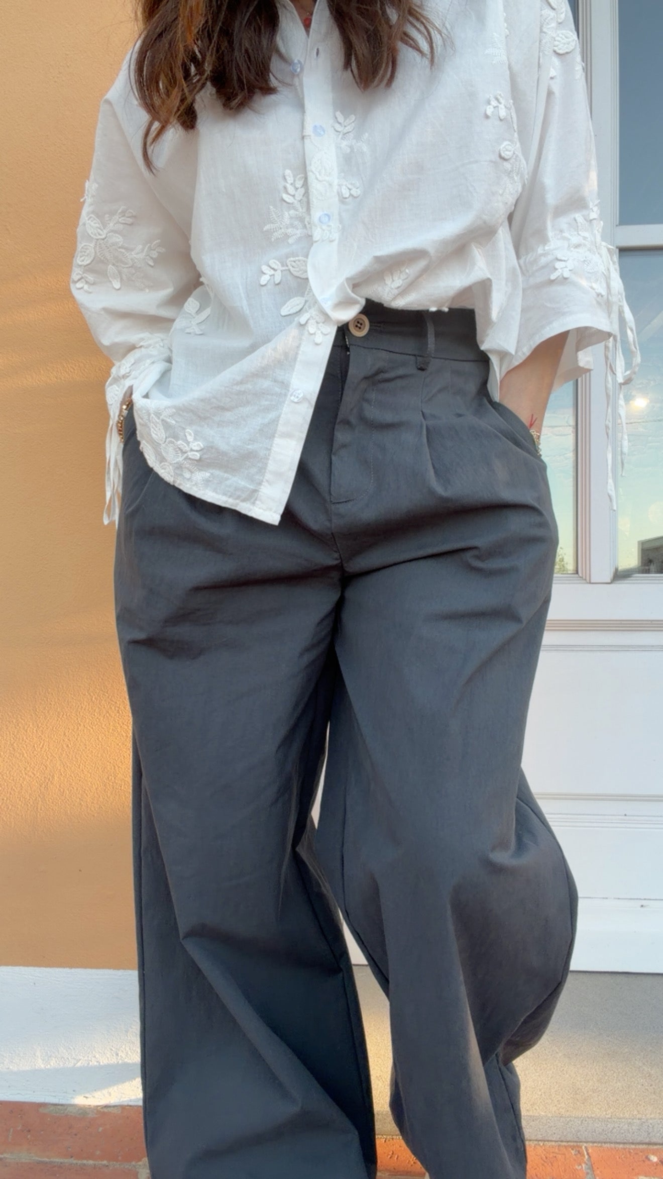 Pantalone Klaren grigio piombo