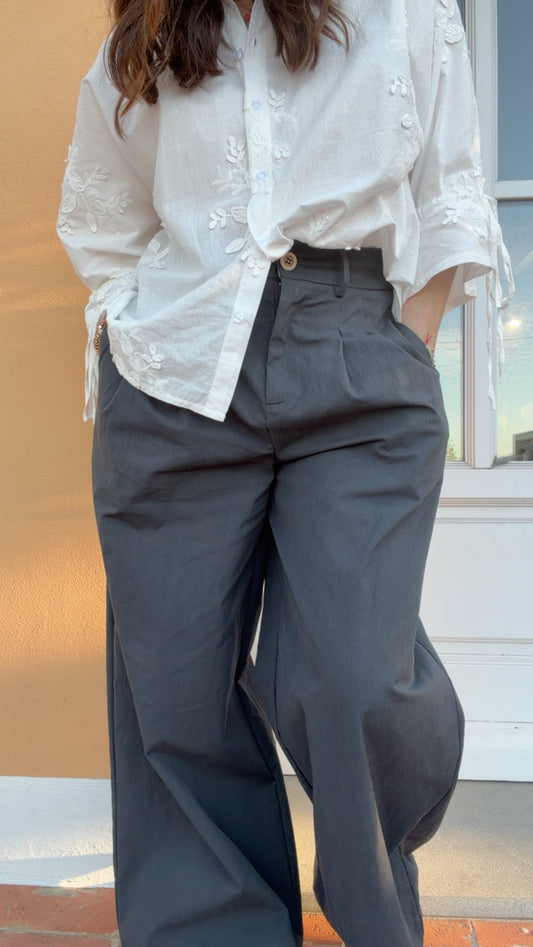 Pantalone Klaren grigio piombo