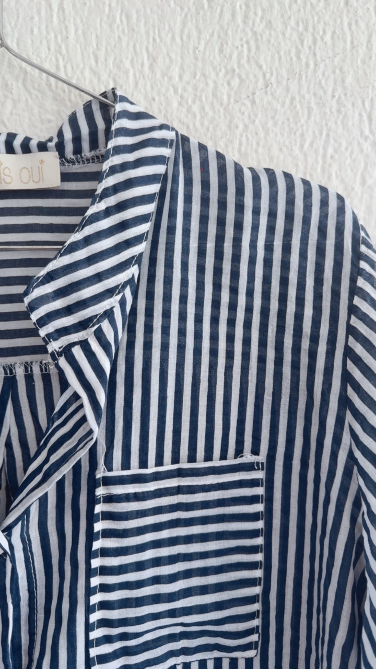Camicia righe Mahé navy