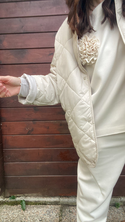 Giacca trapuntata Noè beige