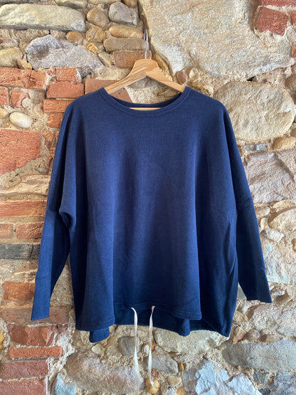 Felpa Pistillo blu navy