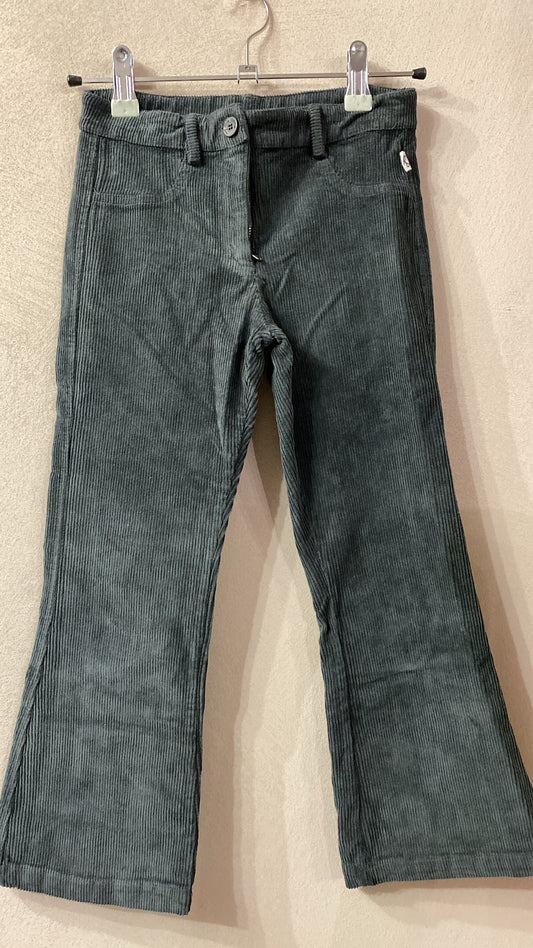 Pantalone velluto a coste grigio carbone