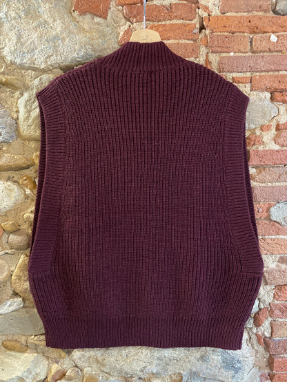 Gilèt Max burgundy