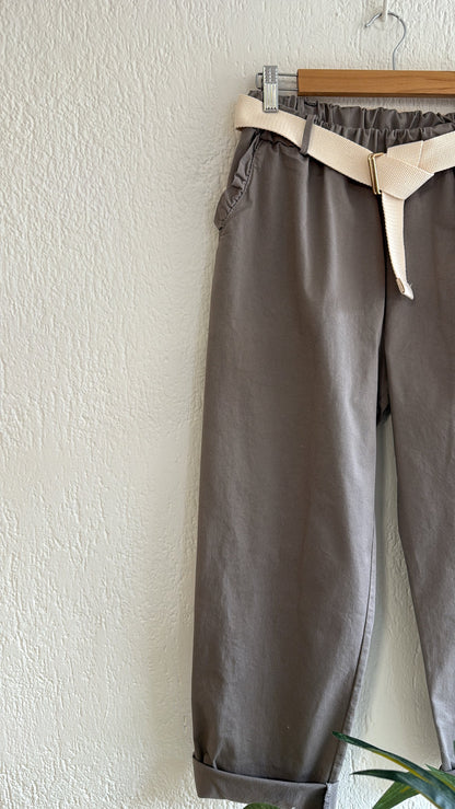 Pantalone Genny colore tortora scuro