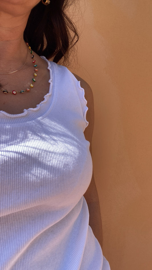 Canotta Praline white