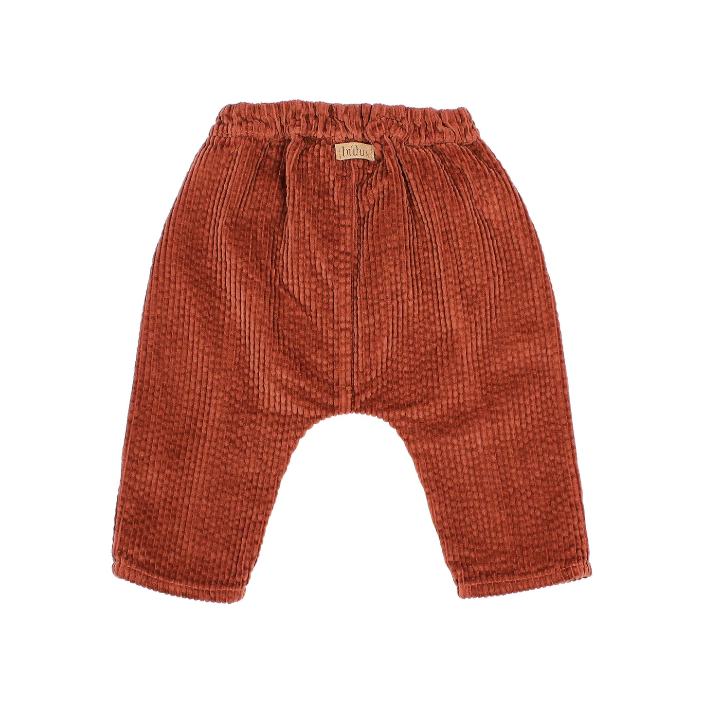 Pantaloni in velluto a coste colore mattone