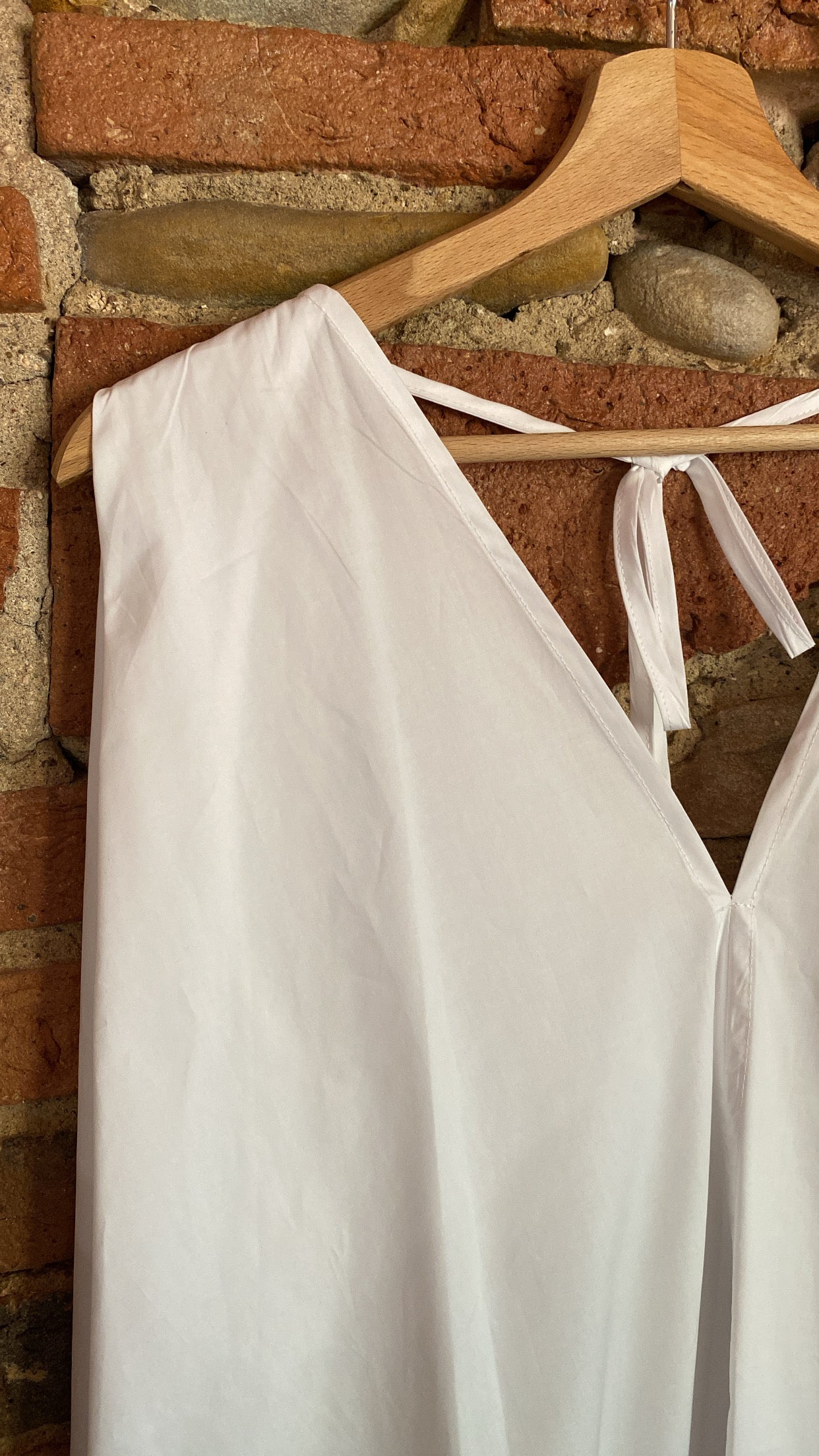 Abito trapezio bianco
