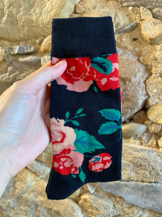 Calze Flower black